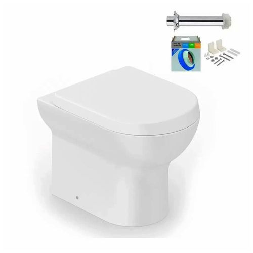 Kit Vaso Sanitário Convencional Nexo Branco C/ Acessórios - Roca